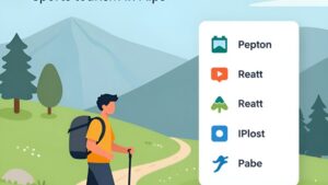 Спортивная экипировка и карта гор для подготовки к треккингу в Альпах с Белла Италия Тур